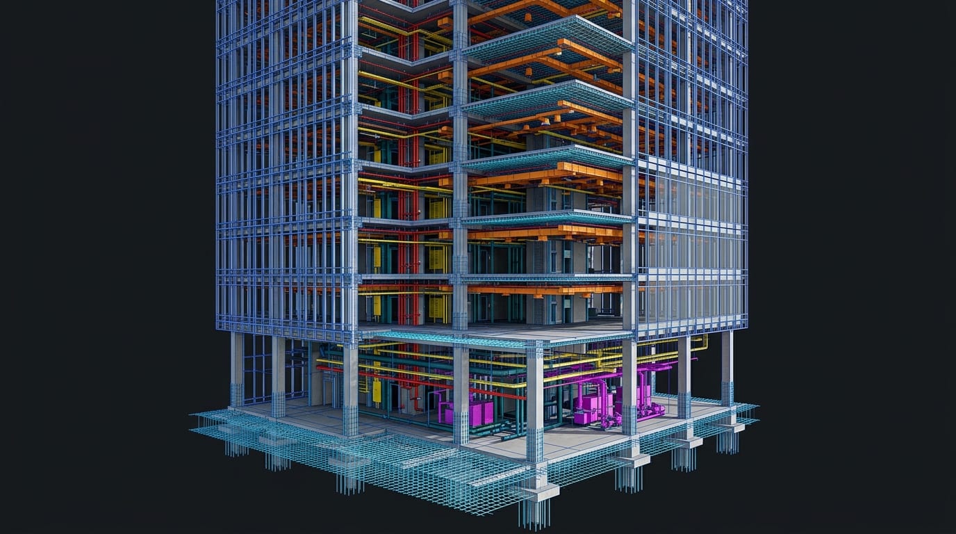 3D BIM Model with LOD 400 detail