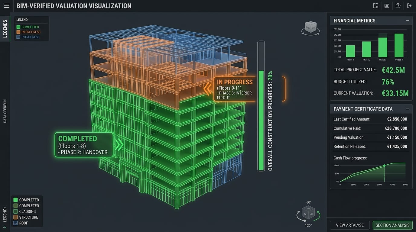 BIM-verified valuation tracking